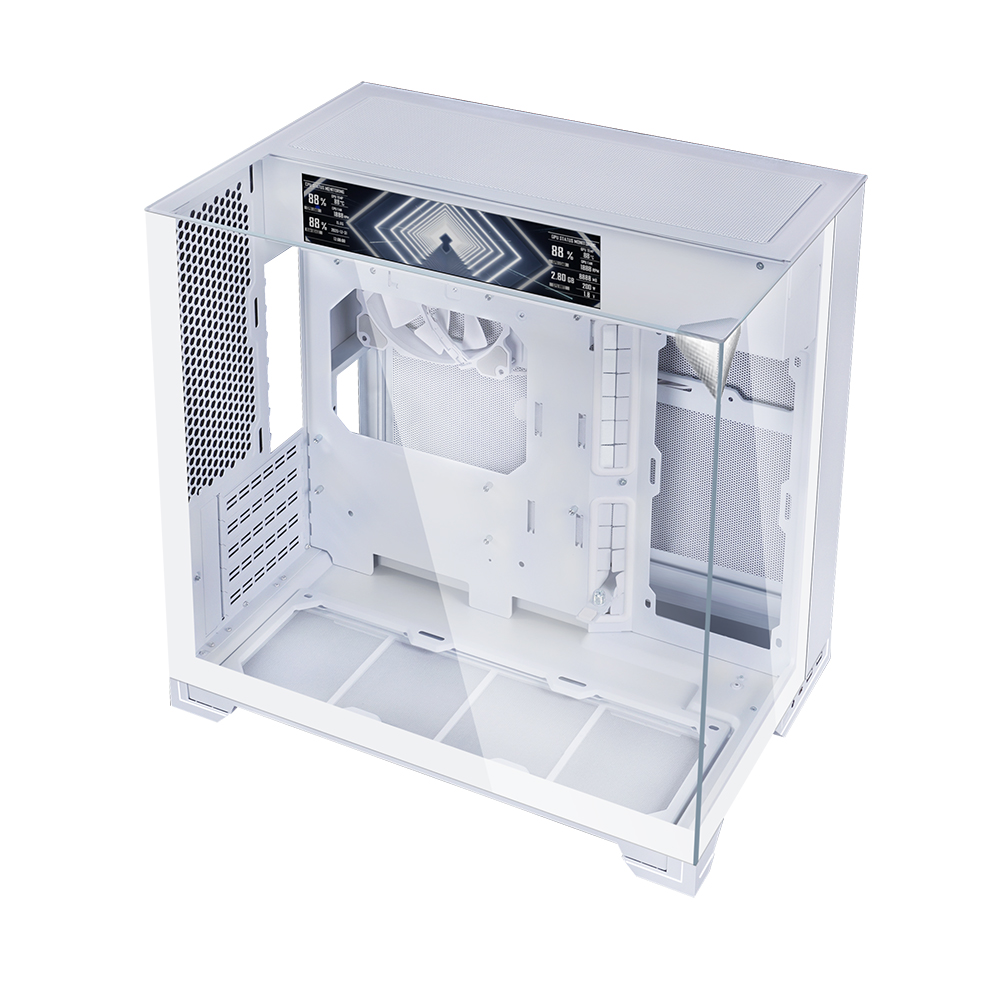 9.2インチ液晶ディスプレイ搭載、MicroATXケース「O11 Vision-M
